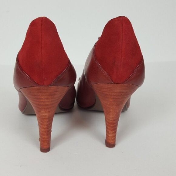 Poetic License Women's Toe High Heel Red Size EU 38 Retro - Picture 5 of 6